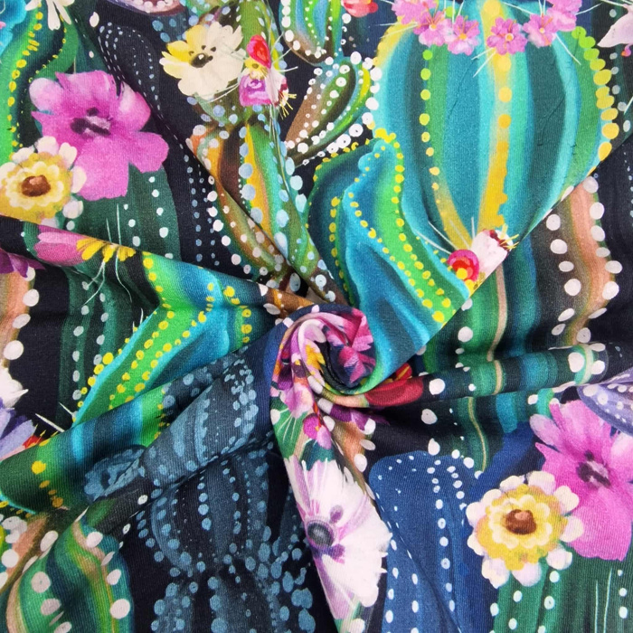 BLOOMING CACTI - single jersey