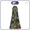 DRESS "DALIA" MAXI - WILD JUNGLE pat. 2 - sewing set S-M