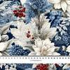 WINTER FLOWERS WZ.7 - looped knit fabric