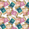 COLORFUL BOBBINS - looped knit fabric