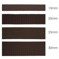 Webbing tape - BROWN / Choice of sizes