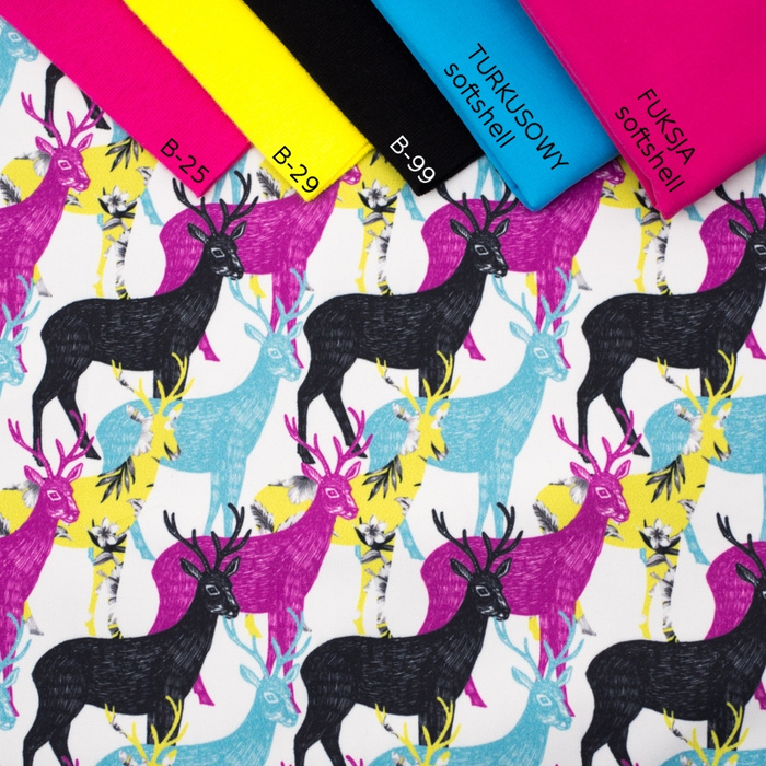 KOLOROWE JELENIE - softshell