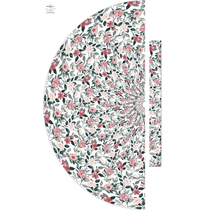 BEAUTIFUL FLOWERS - panel kalhot "MAXI" - Viskózový jersey