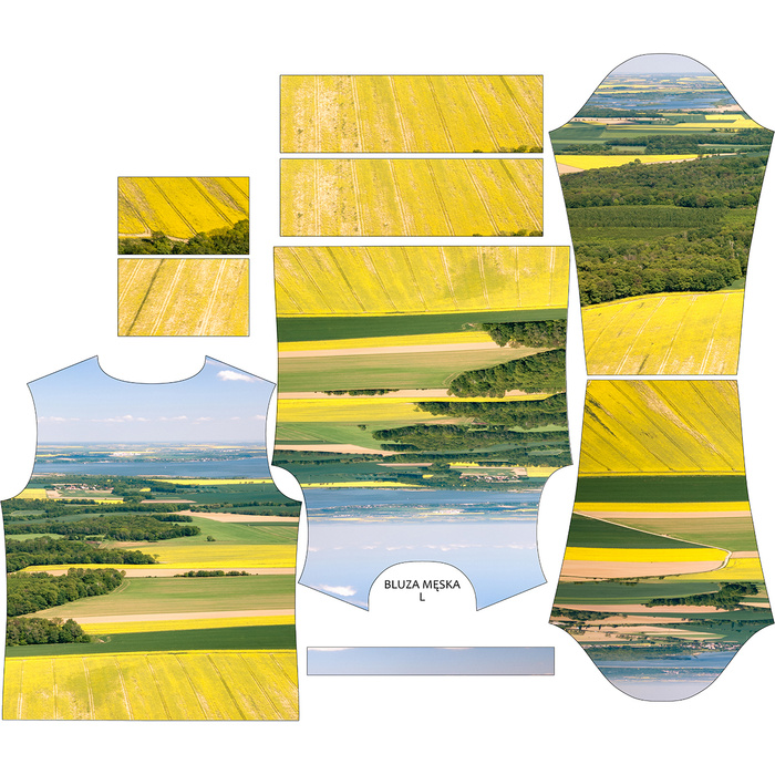 MEN’S SWEATSHIRT - RAPESEED - Elastic brushed knit fabric XS