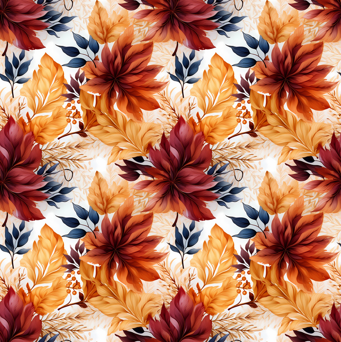 AUTUMN TIME WZ. 9/ FLOWERS (ORANGE)