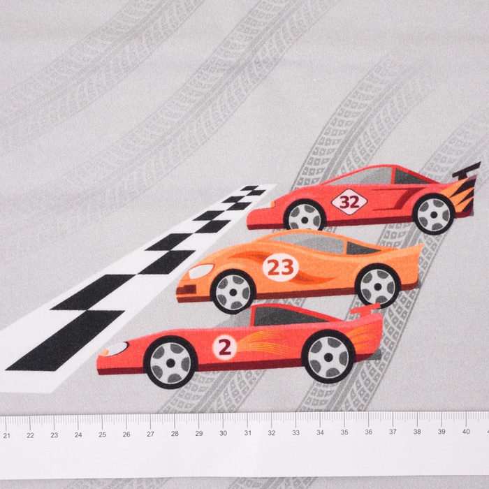 FAST WHEELS / red - panel looped knit 