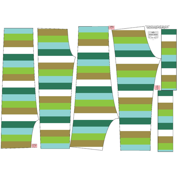 CHILDREN'S SOFTSHELL TROUSERS (YETI) - DRAGON DINO / STRIPES