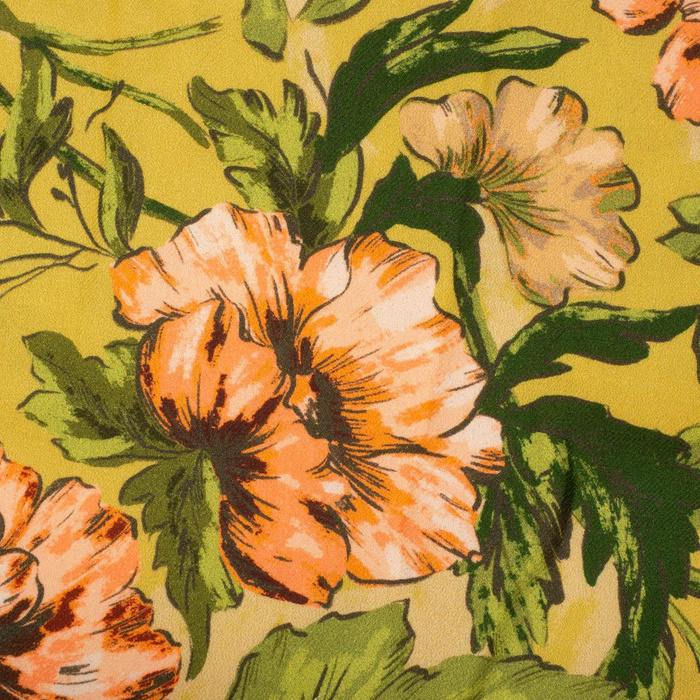 Viscose woven fabric - MALVES / MANGO MOJITO (YELLOW)