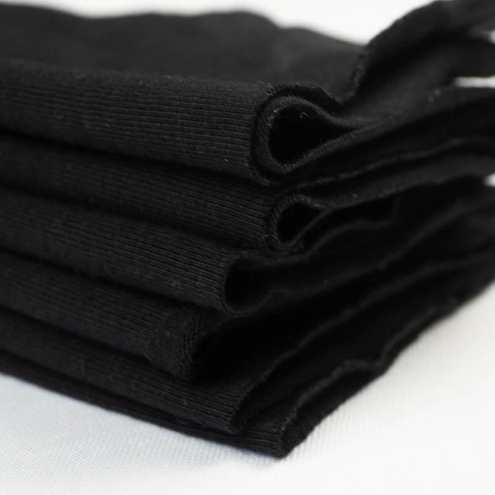 úplet tričkovina s elastanem 210g - ČERNÝ (D-16)