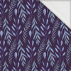 BLUE LEAVES pat. 4 - looped knit fabric with elastane ITY