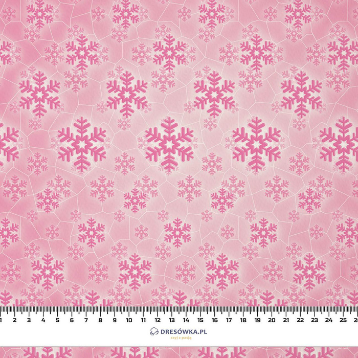 ROSA SCHNEEFLOCKEN (PINGUINE) - Baumwoll Webware