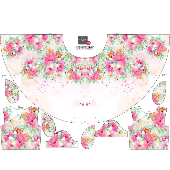 KID'S DRESS "MIA" - ALCEAS pat. 2 - sewing set (98/104)