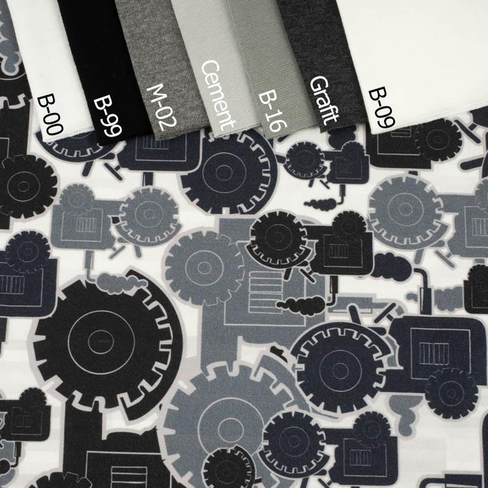 TRACTORS / gray - Viscose jersey