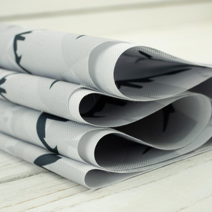 GEBIRGE (Adventure) / hellgrau  - Wasserabweisende Webware