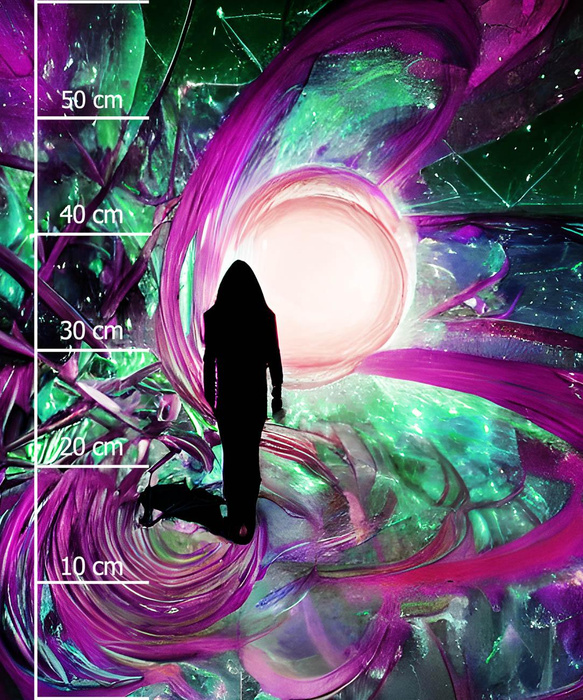 UNIVERSE - PANEL (60cm x 50cm) dzianina pętelkowa z elastanem ITY
