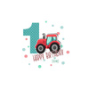 1ST BIRTHDAY / TRACTOR - panel looped knit 