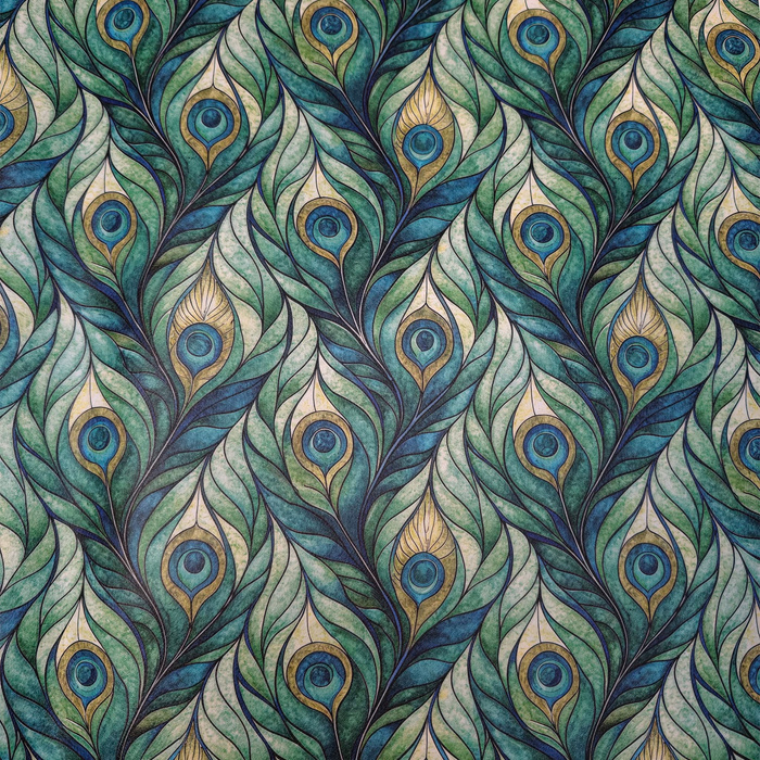 Stained Glass wz. 35/ CYRANECZKA (46 cm x 50 cm) - thick pressed leatherette