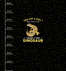 TINY DINOSAUR / black - panel (75cm x 80cm)