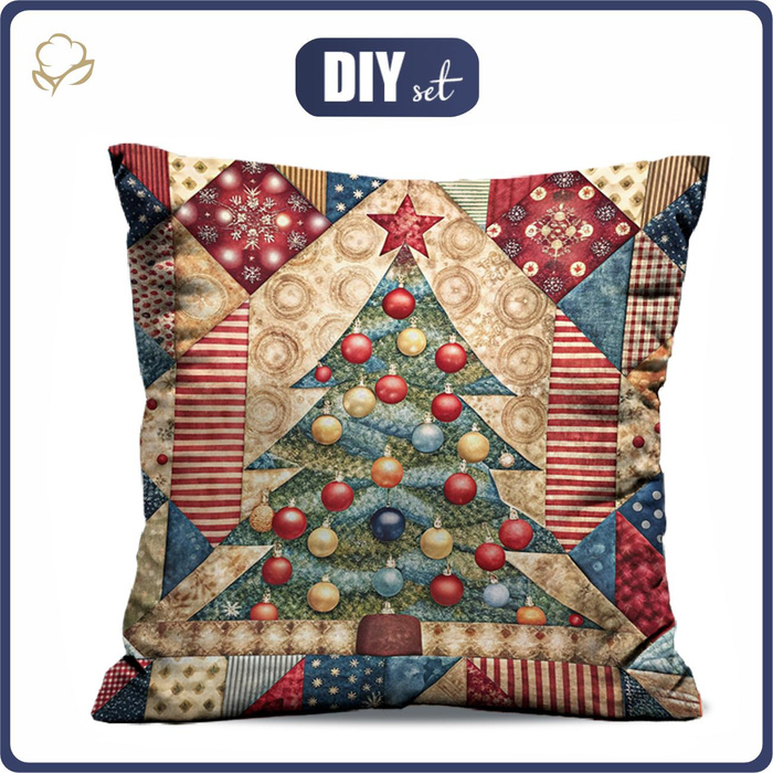 KISSEN 45x45 - BATIK 4 - Vorderseite + Rückseite
