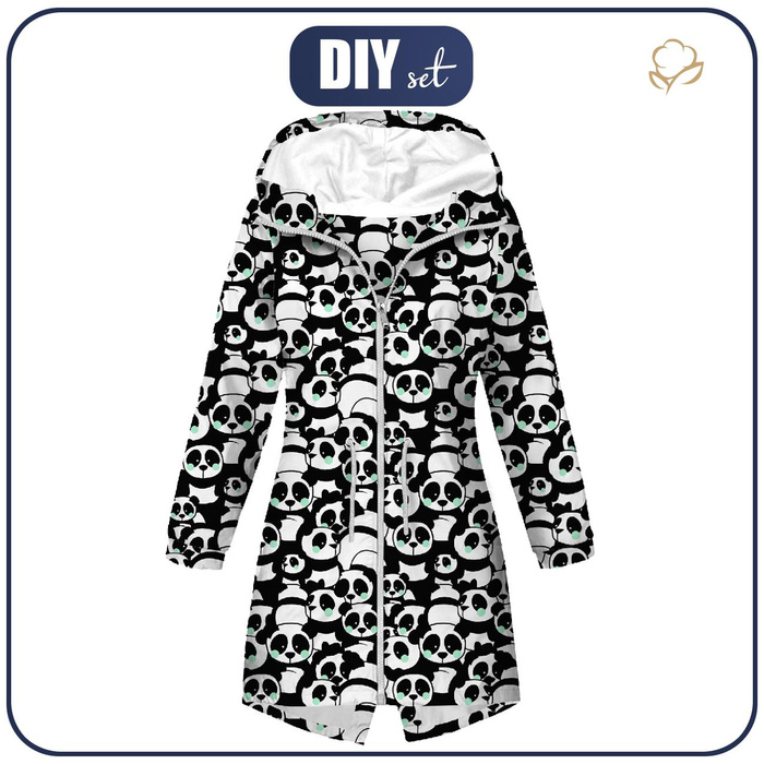 PARKA DAMSKA (ANNA) - PANDY / mięta - softshell XXL