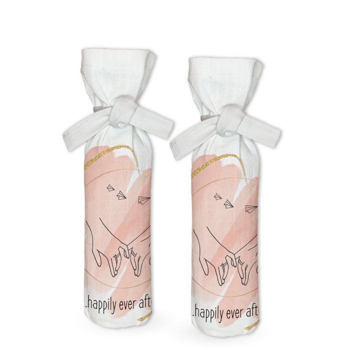 THE BOTTLE COVER - GOOD WINE, GOOD FRIENDS, GOOD TIME - DIY set