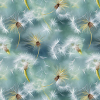 WATERCOLOR DANDELION M. 2 - Lycra 300g
