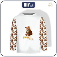 Longsleeve - MISIE MIX (MISIE I MOTYLKI) - single jersey (134/140)