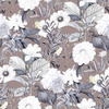 LUXE BLOSSOM vz. 2 - Hydrofobní česaná teplákovina