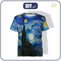 KID’S T-SHIRT - THE STARRY NIGHT (Vincent van Gogh) - sewing set (128/134)