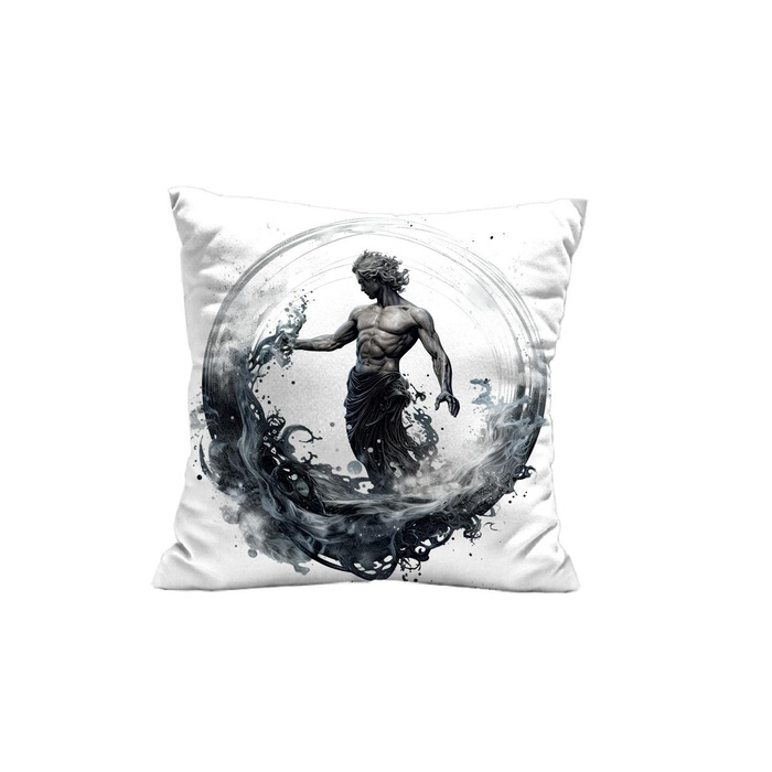 POLŠTÁŘ 45x45 - AQUARIUS - Bavlněná tkanina - přední + zadní strana