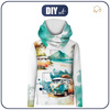 HYDROPHOBIC HOODIE UNISEX - TRAVEL TIME WZ. 12 - sewing set
