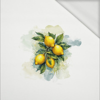 TUTTI FRUTTI LEMONS - panel (60cm x 50cm) teplákovina