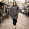 DIY Set - HOODIE "LUXA" MELANGE GRAPHITE - XXXL/XXXXL