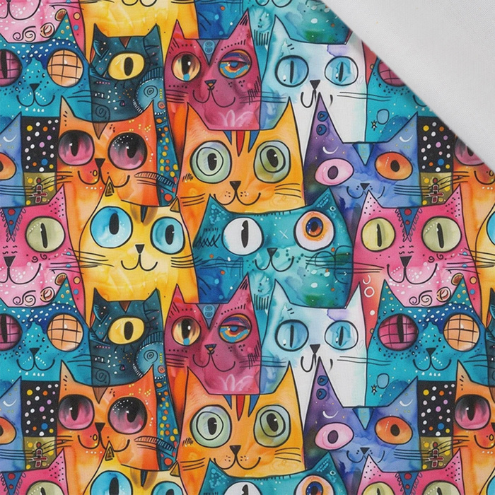 NEON CATS WZ.2 - Viskose Webware