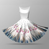 Circle skirt panel - FLOWERS WZ.4