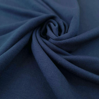 100CM Viskózová Smyčková Teplákovina - NAVY (D-28)