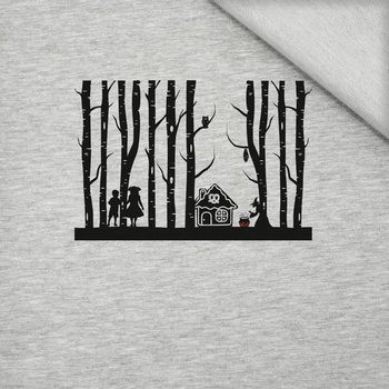 HANSEL AND GRETEL- M-01 melange light grey - panel looped knit