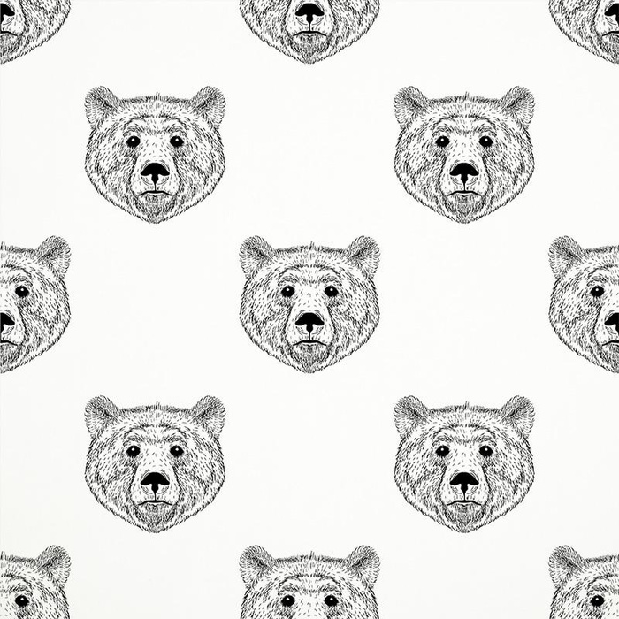 BROWN BEAR / B-00 white - single jersey TE210