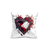 PODUSZKA 45X45 - FLOWER HEART - Panama 220g - zestaw do uszycia