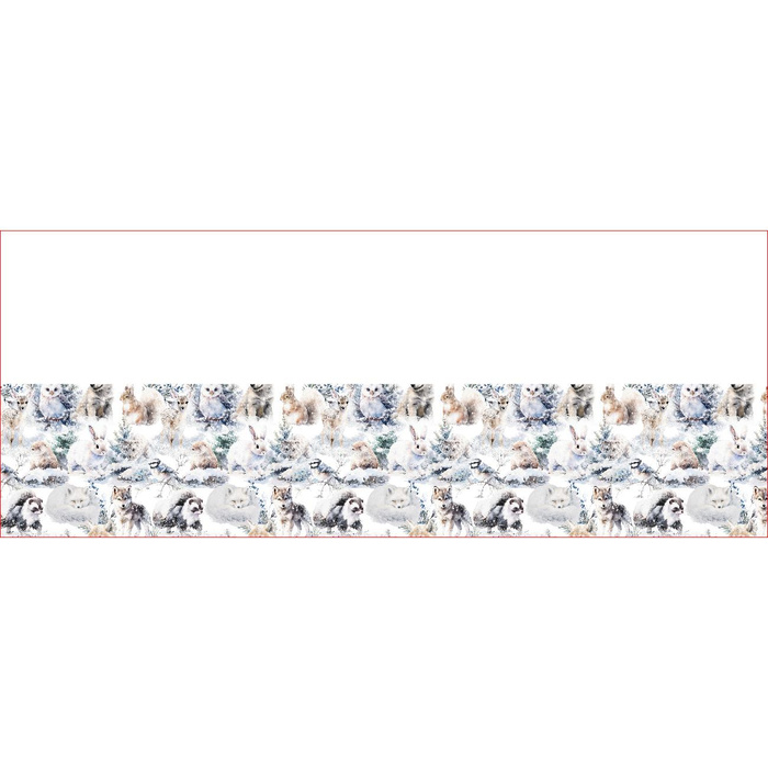 KNOPFSCHAL - pastel animals wz.1- Nähset