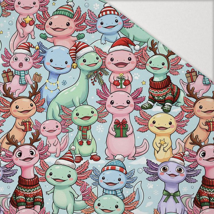 CHRISTMAS AXOLOTL - Hydrophobic brushed knit