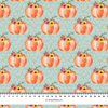 PUMPKINS pat. 7 / mint (FOXES AND PUMPKINS)