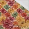 FLOWERS PAPAYA ORANGE WZ. 2 - schnelltrocknende Webware
