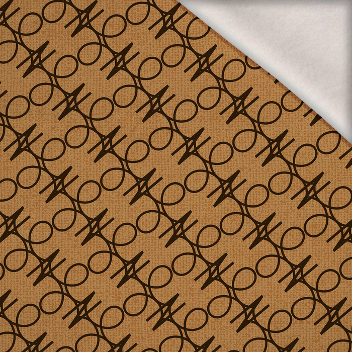 GEOMETRIC MINIMAL WZ. 6 - dzianina drapana z elastanem ITY