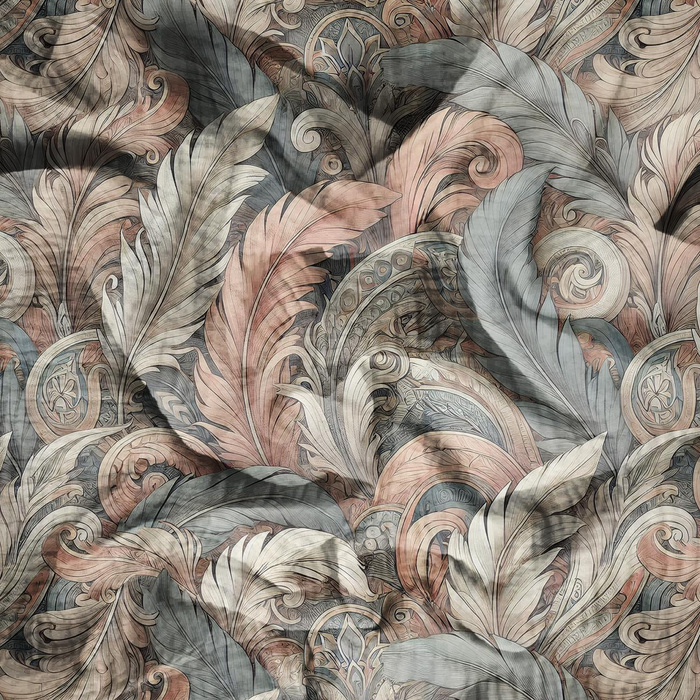 FLOWERS WZ.23 - Cotton muslin