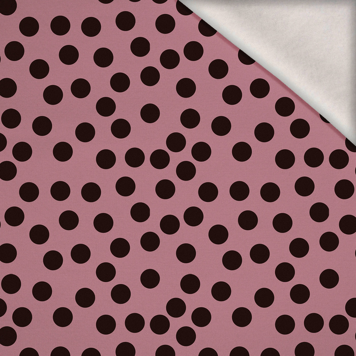 POLKA DOTS WZ. 9 - teplákovina počesaná s elastanem ITY