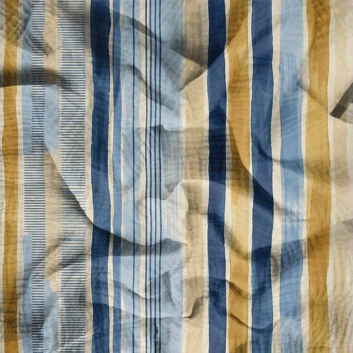 RETRO GEOMETRIC WZ. 6 - Muślin bawełniany