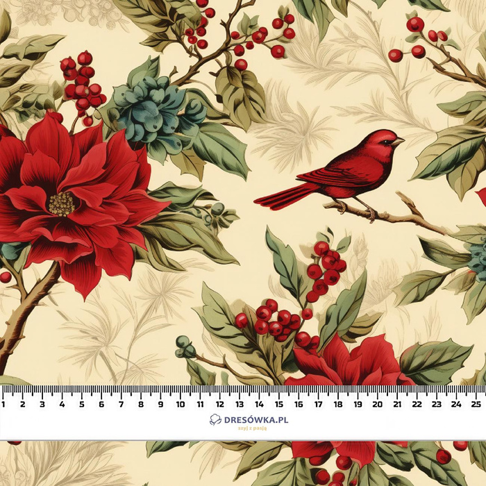 Vintage Christmas wz.14 - Webware für Tischdecken