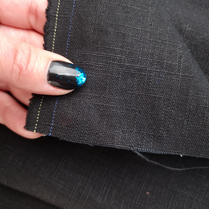 Ramie mit Baumwolle - BLACK