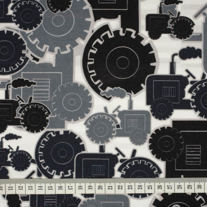 TRACTORS / gray - lycra 300g